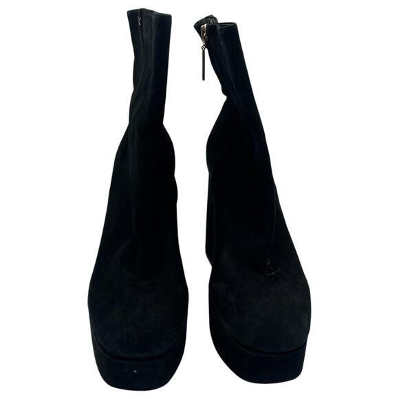 Larroude Dolly Platform Boot in Black Suede Size 10 - Picture 2 of 8